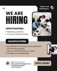Black and White Modern We're Hiring Instagram Post.webp