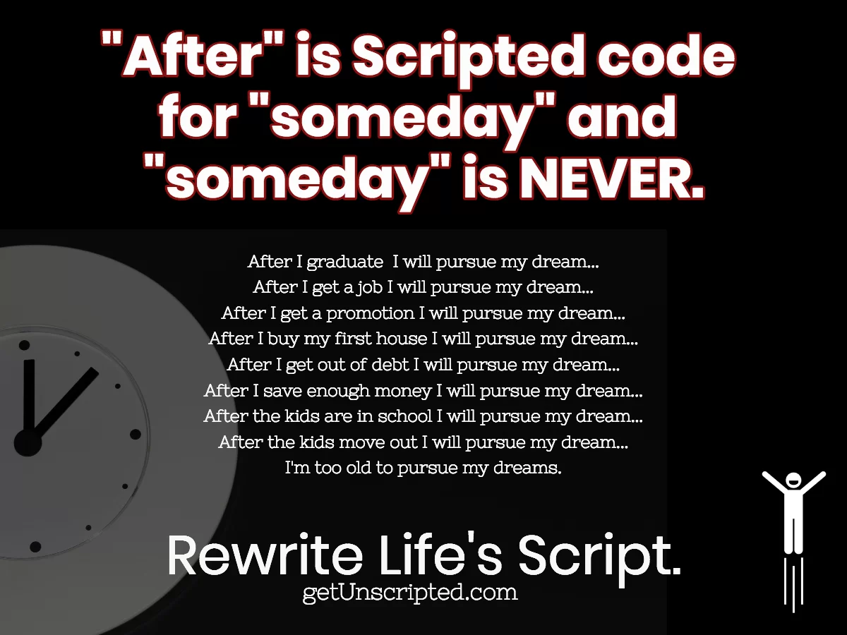 Someday Is Never