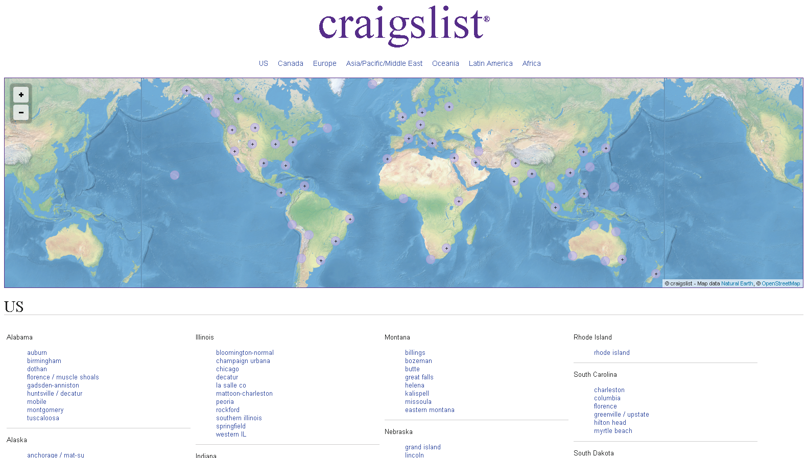 There's over 600 Craigslist sites to browse around the world, and 477 ...